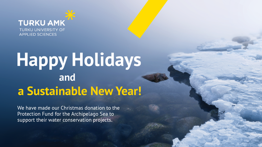 Happy Holidays and a Sustainable New Year! We have made our Christmas donation to the Protection Fund for the Archipelago Sea to support their water conservation projects.